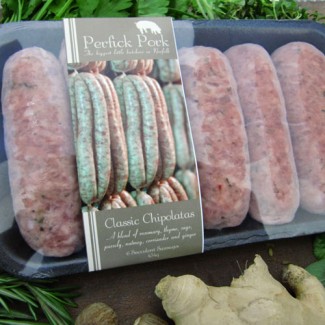 Classic Chipolata Sausages from Perfick Pork